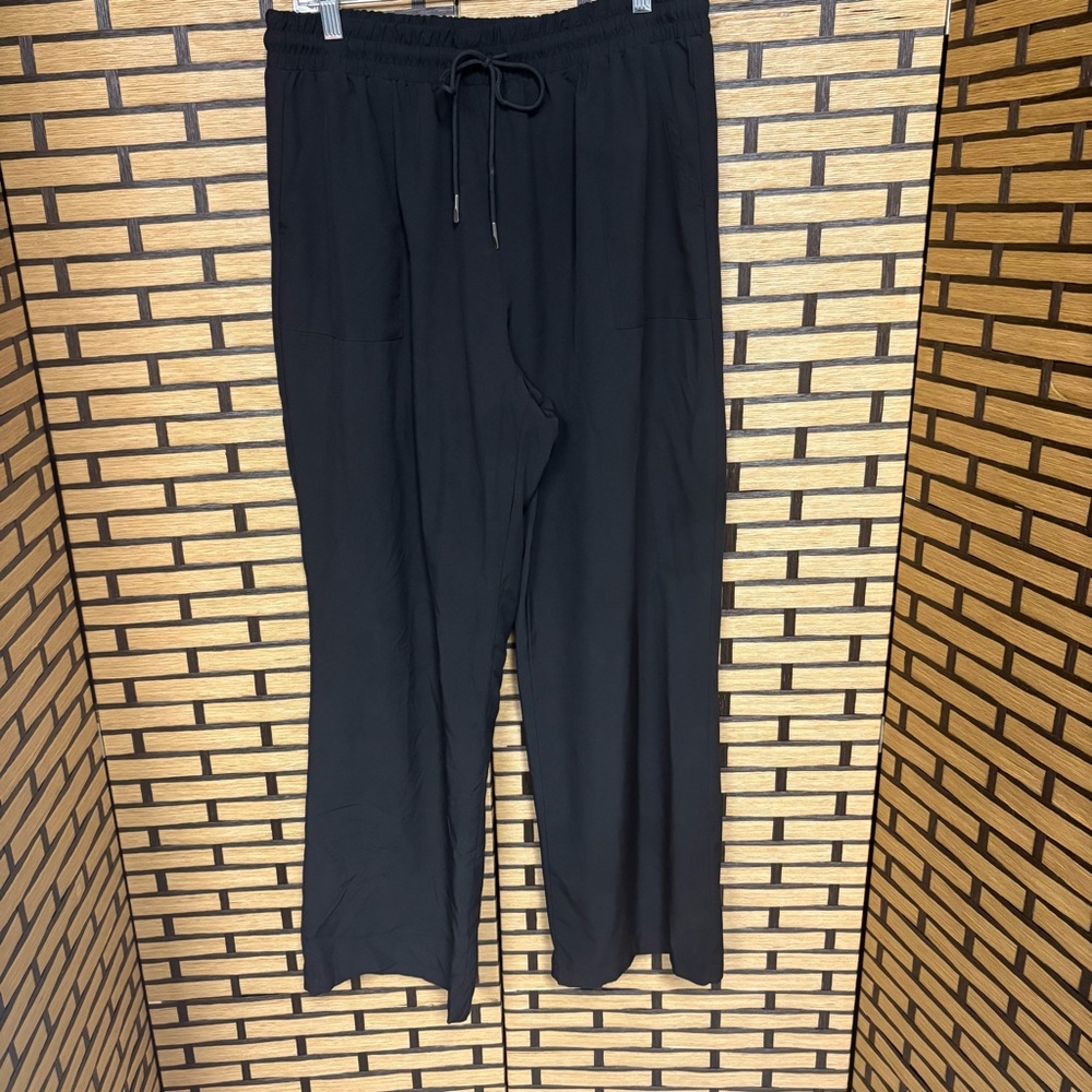 Palm Rio Black Pull‎ On Pants Size XL